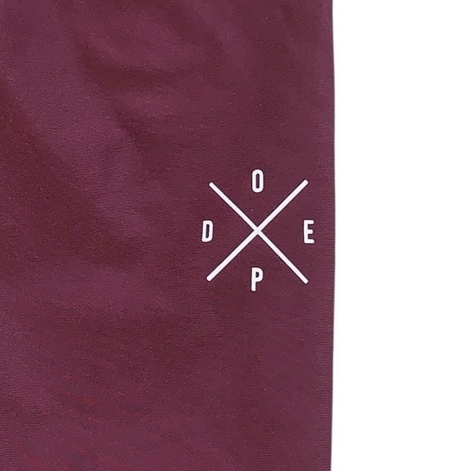 Dope Snow Razor Leggings Xs Burgundy Base Layer Training Tights — image 4 of 6